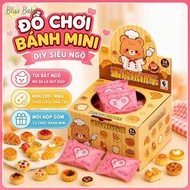 DIY Mini Bread Blind Bag 58 PCS Collectible Resin Pastry Toy Open Surprise Bag