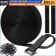 25/50 buckles Strong Hook Loop Fastener Tape Strip Nylon Sticker Adhesive for Sewing DIY No Glue