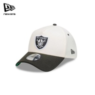 New Era 39THIRTY A-Frame Las Vegas Raiders 2-Tone Black Visor Chrome White Fitted Cap