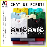 【Latest Style】 AR Tees Axie Infinity Manager Scholar Customized Shirt Unisex Tshirt for Women and M