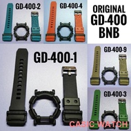 Casio G-Shock ✾❃❡() ORIGINAL GD-400-4 CASIO G-SHOCK REPLACEMENT BAND. RED COLOUR. RESIN QUALITY