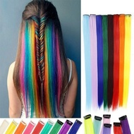 Wig Jepit rambut palsu lurus untuk harian pesta Hariclip highlight wig / hair clip on extention ombr