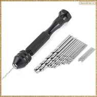 [K O G X] Mini Hand Drill Hand Drill Manual Twist Drill 0.3-3.6mm Chuck 25 HSS Bits Wood Plastic Rub