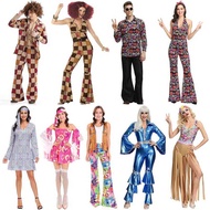 Tt Disco Costume Cosplay Hawaiian Hippie Hip Hop Dance Party Bar 70S Performance Outfit