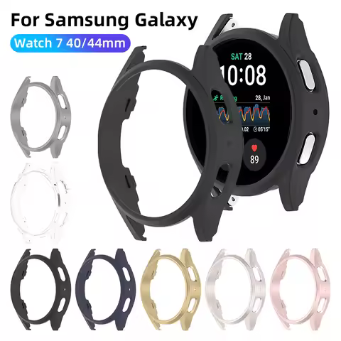 Protection Cover for Samsung Galaxy Watch 7 44mm 40mm Bumper Shell Protective Case for Samsung Watch
