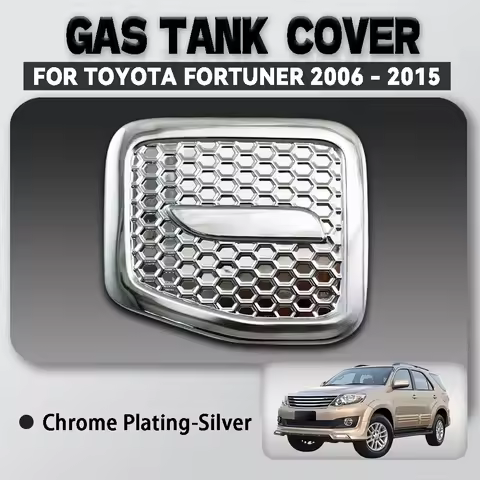 For Toyota Fortuner 2006 - 2015 Abs Chrome Plated Silver Car Gas Tank Cover Trim Car Accessories Ext