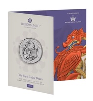 👑🐲🐉 英國 2024年 Royal Tudor Beasts 皇家都澤皇朝 (Tudor Dragon) 都澤紅龍紀念銅鎳幣 (第六款)