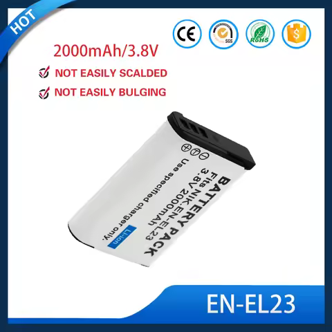 Nikon Battery EN-EL23 2000mAh Rechargeable Batteries For COOLPIX B700 P900s P900 P610s P610 P600 S81