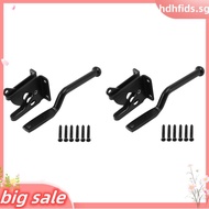 Steel Black for Wood Fence Gate Door Latches 2PCS Self Locking Gate  Automatic Heavy Force Lever Fen