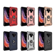 Phone Case For Samsung Note 8 9 Galaxy S7 S8 Plus S9 Plus Armor Matte Cover Car Magnetic Bracket Anti-fall TPU+PC Shockproof Cover