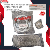 YAMAHA Y15ZR FZ150 SPROCKET SET 100% ORIGINAL 3C1-WF542-00 42T FZ150 V1 Old FZ 150 i