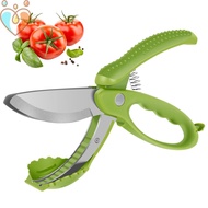 Salad Scissors with Double Blade Washable Salad Chopper Scissor Reusable Salad Cutting Tool Food Cut