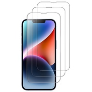 3PCS Tempered Glass Screen Protector for iPhone 16e 16 E 15 Pro Max 14 Plus 13 Mini 12 11 SE 2022 20