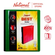 Seagull Ring Binder 3r BCP10 A4 1inches Dtype PP Cover With Front Pocket, Green - Files & Folders