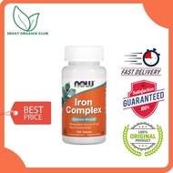 NOW Foods Iron Complex 100 Tablets