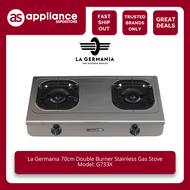 La Germania 70cm Double Burner Stainless Gas Stove G733X