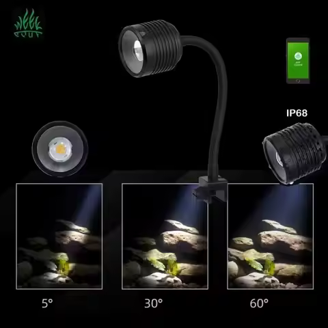 Aqua Week Lamp Mini7pro-F Aquarium Led Light Waterproof Plant Mini Fish Tank Lighting Fishbowl Acces