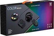 RGB LED 4 in 1 Gaming Headset Bundle: Single Hand LED Keyboard, LED Strips, and Cup Holder for Strea