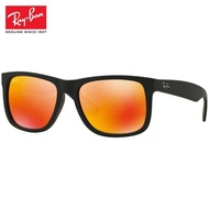 v[Original] Justin Color Mix Rb4165 622/6Q 55mm Orange Mirror Black Sunglasses  c