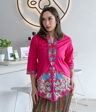 KEBAYA ENCIM LENGAN 7/8 BORDIR WARNA KATUN STRETCH KEBAYA WISUDA KEBAYA KARTINI KEBAYA MODERN KEBAYA