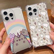 Cute Pusheen Cat Casing for Samsung Galaxy A73 A56 A55 A54 A53 A52 A51 A50 A36 A35 A33 A32 A31 A30 A