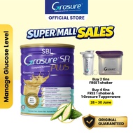 Grosure SR Plus Susu Kencing Manis/Susu Peria Katak - Vanilla/Chocolate/Coffee (800g)