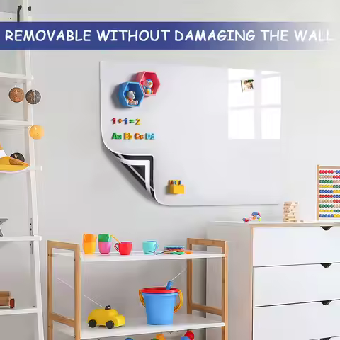 Magnetic White Board Sticker Include Marker Magnet Eraser Wall Dry Erase Board Erasable Surface Magn