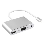 UniSync 蘋果iPhone/iPad/lightning轉HDMI/VGA MHL影音轉接器 銀  1個