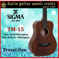 Sigma TM-15 Travel Size 34 Inches Acoustic Guitar with gig Bag (2 Days Delivery)