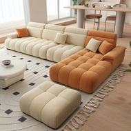 sofa kursi l / minimalis / recliner rc /  sofa modern studio / bed kasur kantor office / ruang tamu / leter L-u kain kulit -bergaransi custom
