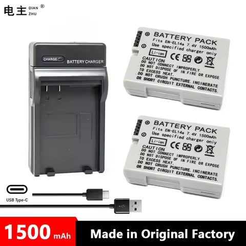 EN-EL14A EN EL14a ENEL14a Battery Charger For Nikon DF D3100 D3200 D3300 D3400 D3500 D5100 D5200 D53