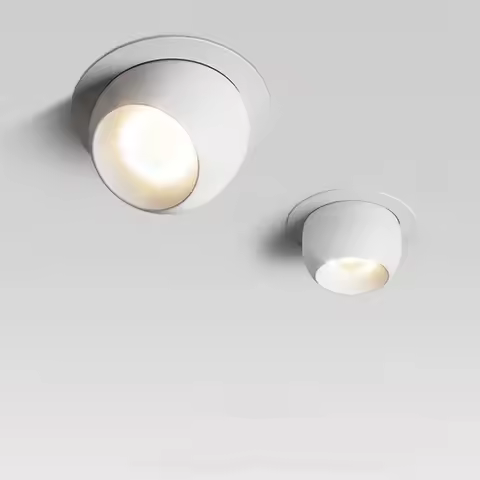 Round 355 Angle Rotate Dimmable LED COB Recessed Downlight 7W 9W 12W Ceiling Spot Light Pic Backgrou