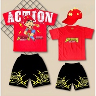 Boboiboy Galaxy Action Boys Suits For Children 2-10 Years Bonus 377th Hat
