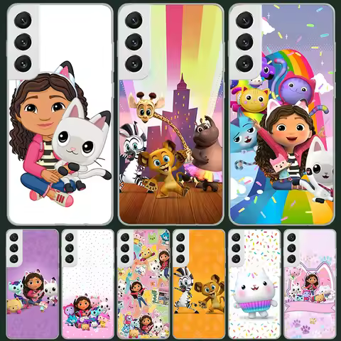 Cartoon Gabbys Dollhouse Phone Case For Samsung Galaxy S10 Lite S10E S9 S8 Plus Note 20 Ultra 10 Pro