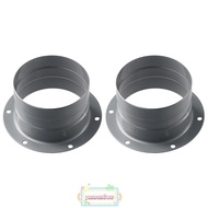 IYUSENSS6W Duct Connector Flange, Galvanized Iron 3/4/5/6/8 inch Metal Straight Pipe, Bathroom Flang