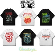 Ghostxyz T-Shirt Killswitch Engage Black White Oversize Vintage Tee