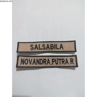 Custom Embroidery Name Bet Computer Embroidery ELITE B 182 Neat Stitching Size 1.8x8.5cm Uniform Att