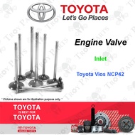 (4pc) Original Toyota Engine Valve Exhaust / Inlet for Toyota Vios NCP42 NCP93 NCP150 Yaris NCP91 Pr