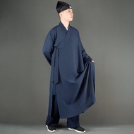 ชุดกีฬาเต๋าไท ผ้าลินินบาง แขนยาว คอกลม 3 ข้าง ชุดฝึกซ้อม Wudang Tai Chi สำหรับผู้ชายและผู้หญิง