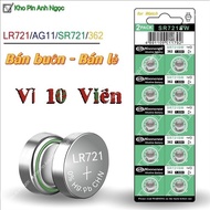 AG11 / LR721 / SR721SW / 362A / 362 / L721F Battery - Pack of 10