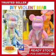 DIY VIOLENT BEAR Fluid Bearbrick Handmade Violent Bear Ornaments Fluid Material Liquid Graffiti Toys