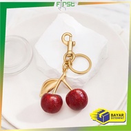 FH-C1391 Gantungan Tas Cherry Lucu / Aksesoris Tas Buah Ceri / Bag Charm Keychain Korea Kekinian