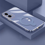 Soft Case Motorola G45 G34 Casing Plating Silicon Ring Magnetic Mobile Phone Holder