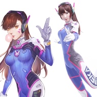 New Game OW D.VA Dva Cosplay Costume Hana Song Sexy 3D Printing Bodysuit Adults Kids Lycra Spandex C