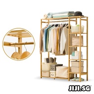 (JIJI SG) Open Concept Solid Wood Wardrobe - Solid Wood / Wardrobe / Bedroom / Storage / Multi-Purpose / Furniture