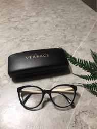 二手正品 Versace 大框 微貓眼 鏡框