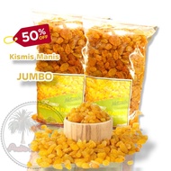 Jumbo raisins 500gr non-seed/yellow raisins