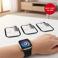 3D Full Cover Glass for Apple Watch Series 10 9 8 7 6 SE 5 4 3 Safety Film