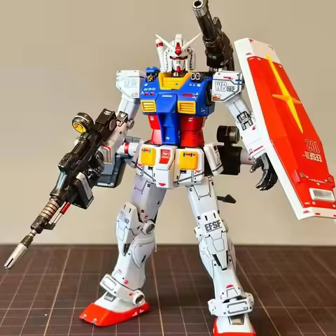New HG 1/144 GTO Yuan Zu Tmech Assembly Model Kit RX-78-2 Action Figures Boys' Puzzle Toys Collectib