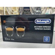 Delonghi Bicchieri Espersso Glasses 2 pc